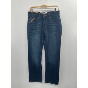 NWT Ariat Legacy M5 Straight Fit Jeans Men's 30-32 Blue Straight Leg Zip Fly